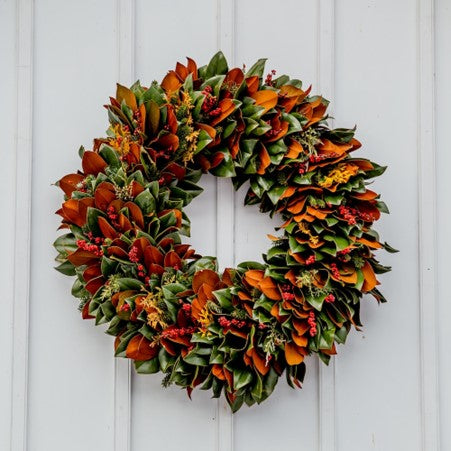 Picture of Christmas wreath made of chillies