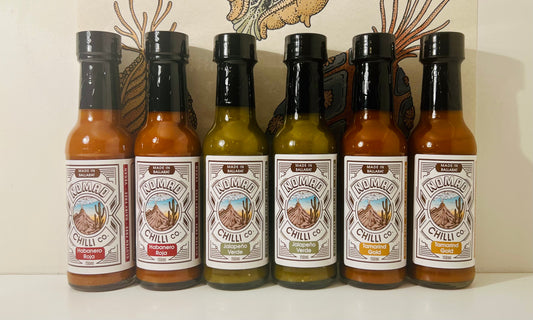 Picture of bottles of hot sauce