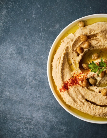 picture of dish of hummus