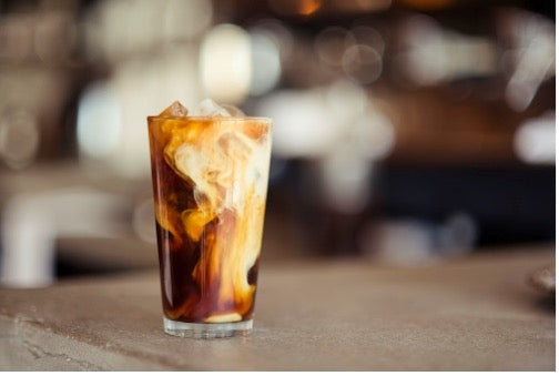 Picture of iced coffee in a glass