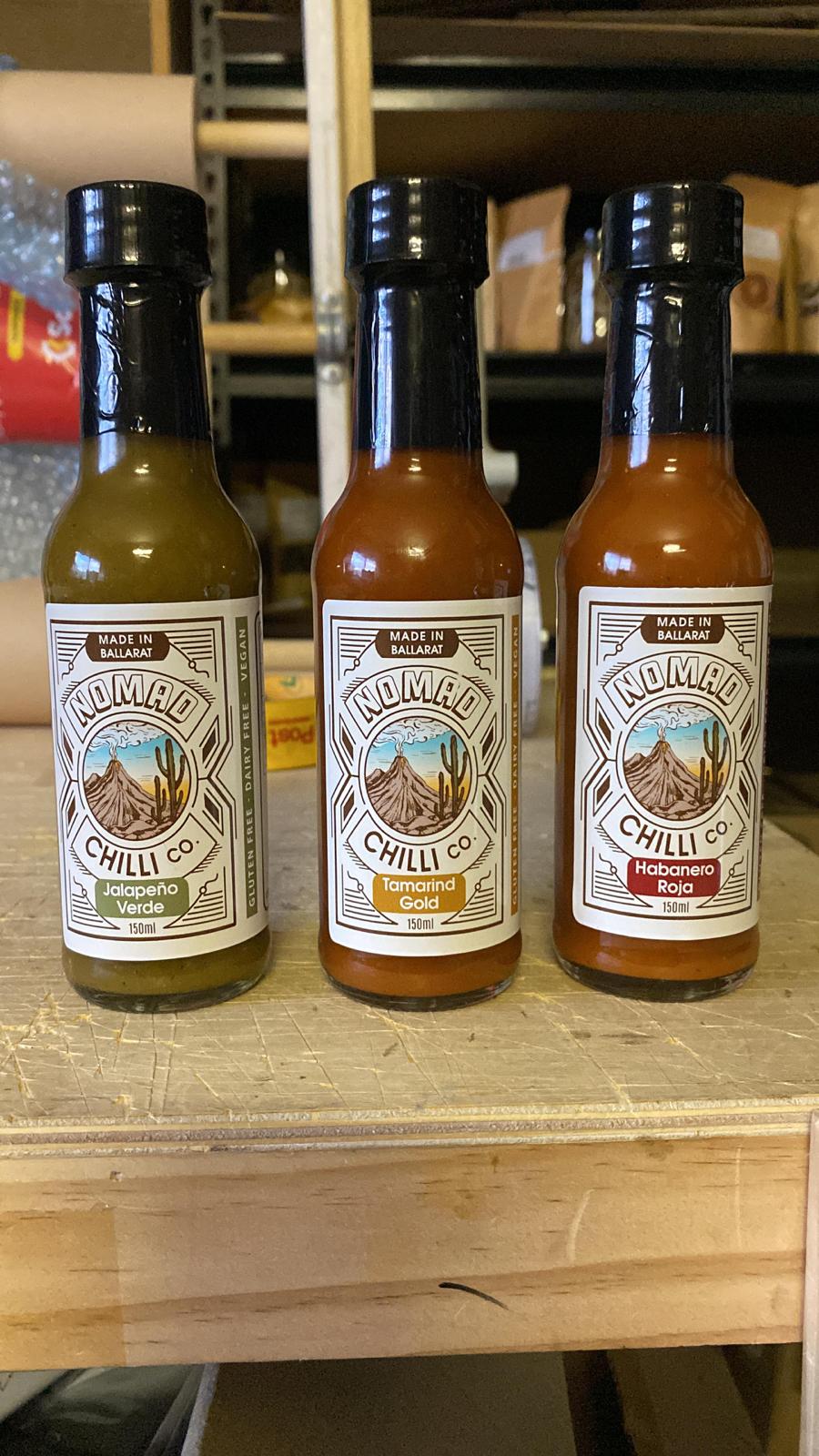 picture of bottles of hot sauce