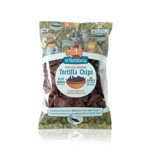 La Tortilleria Blue Totopos (Tortilla Chips) 200g La Tortilleria