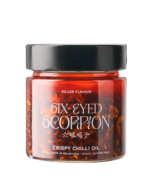 Six-Eyed Scorpion Original Crispy Chilli Oil 212ml - petitstresors