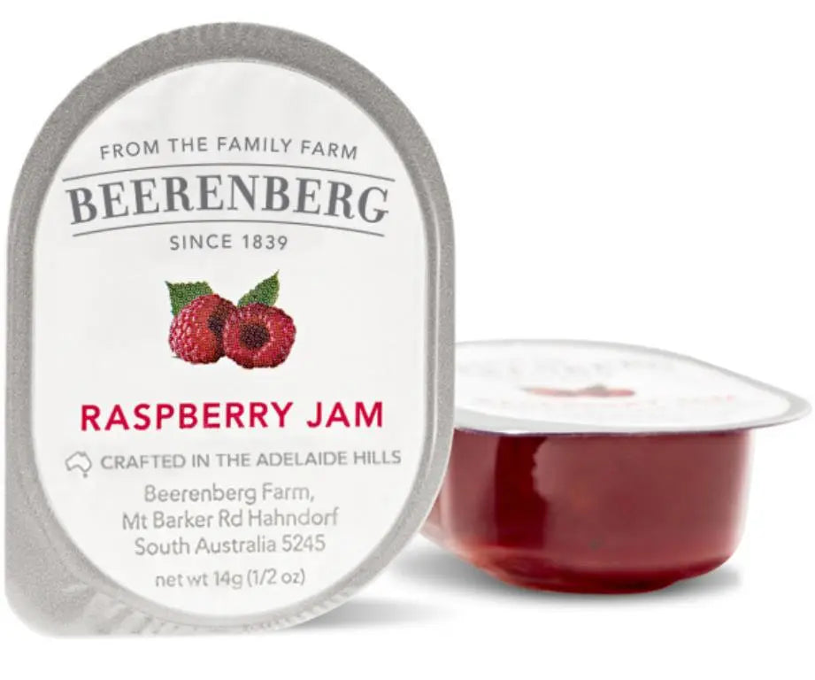 Beerenberg Jam Raspberry 288 X 14G | Portion Control Beerenberg