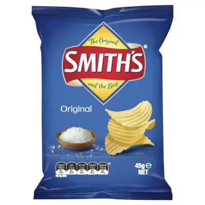 Crinkle Cut Original Chips 45Gm 18 Pack Smiths