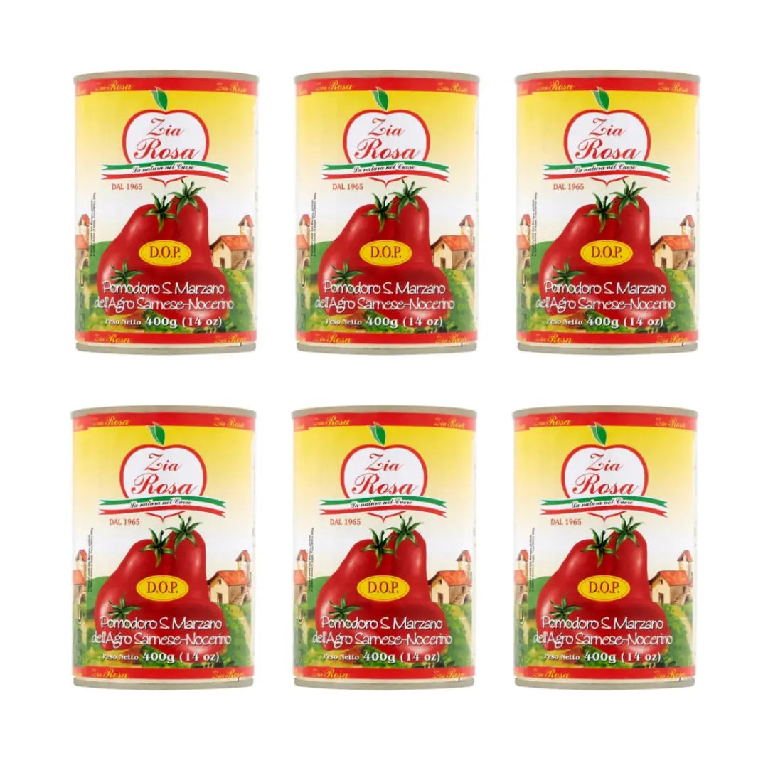 Zia Rosa San Marzano DOP Peeled Tomatoes 400g/14oz 6Pk