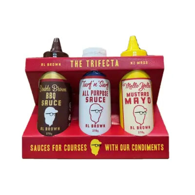 Al Brown's Trifecta Sauce Caddy A Flavourful Trio Al Brown