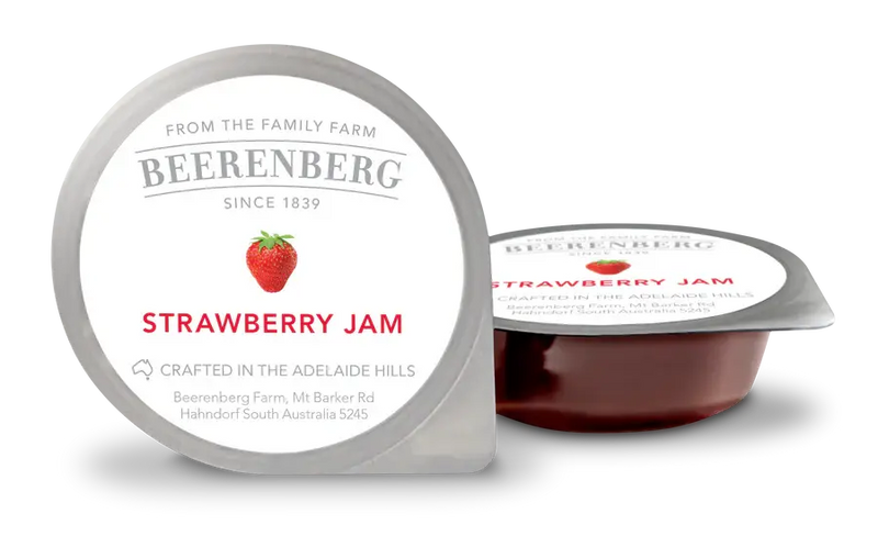 Beerenberg Australian Strawberry Jam 288 X 14G | Portion Control Beerenberg