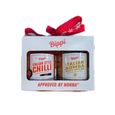 Bippi Duo Gift Pack - Italian Style Chilli Hot & Bomba Spicy Spread Petits Tresors