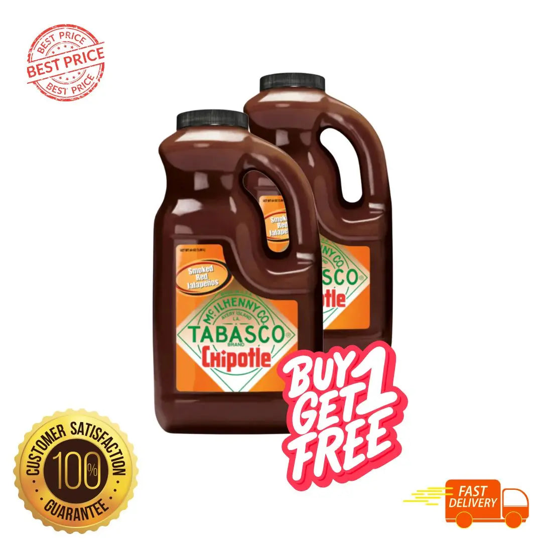 Tabasco Chipotle Pepper Sauce 1.89L GF - Buy on get one free Tabasco