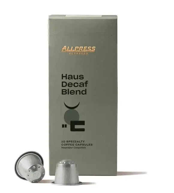 Allpress Haus Decaf Blend Coffee 10 Capsules Allpress Espresso