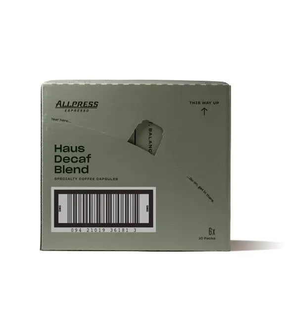 Allpress Haus Decaf Blend Coffee 60 Capsules Allpress Espresso