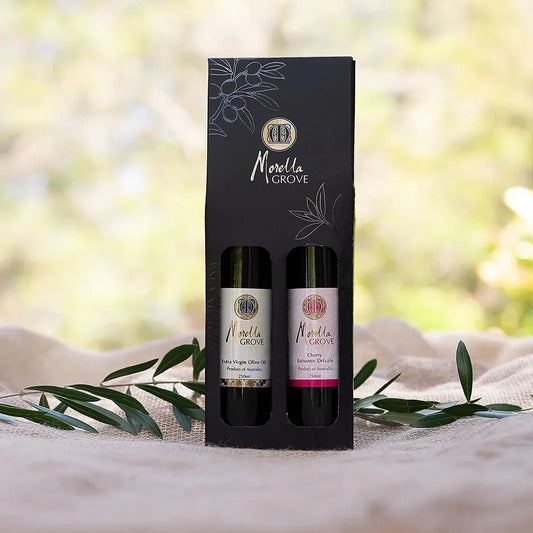 Morella Grove | Extra Virgin Olive Oil 250ml + Cherry Balsamic Drizzle 250ml Morella Grove