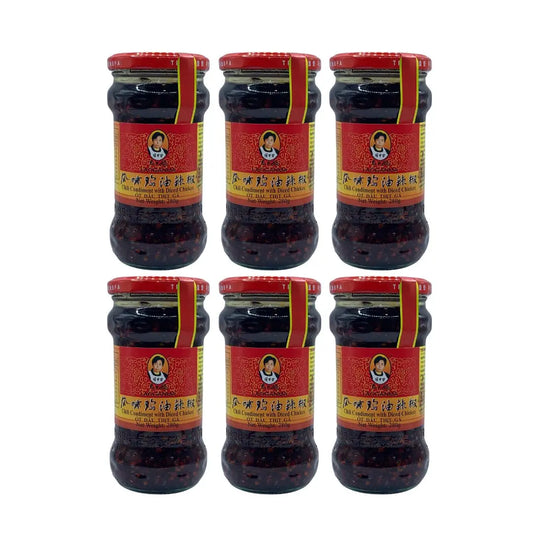 Lao Gan Ma Chili Condiment With Diced Chicken 280g 6Pk - petitstresors