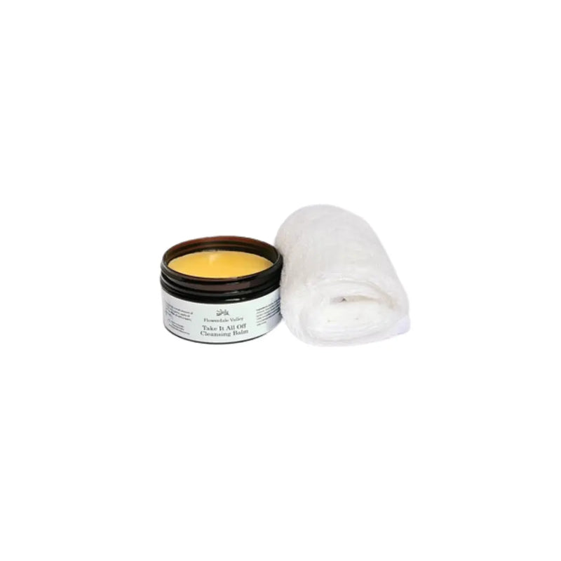 Flowerdale Valley Take it All Off Cleansing Balm + Cloth 90g - petitstresors