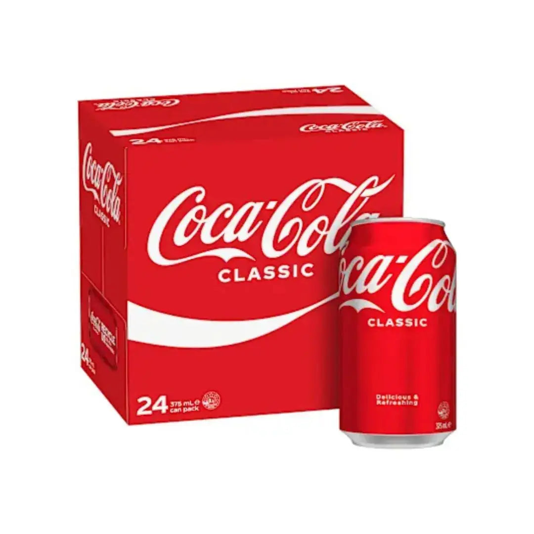 Coca-Cola Soft Drink Cans 375ml 24 Pack Coca Cola