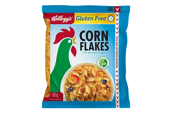 Kellogg’s Cornflakes Gluten Free Sachets 30gm Kelloggs