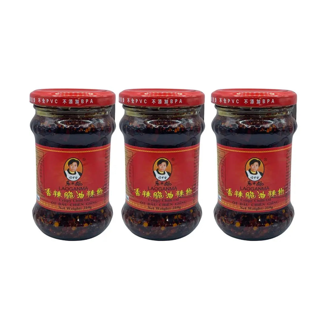 Lao Gan Ma Crispy Chilli Oil 210g x 3 Pack - petitstresors – Petits Tresors