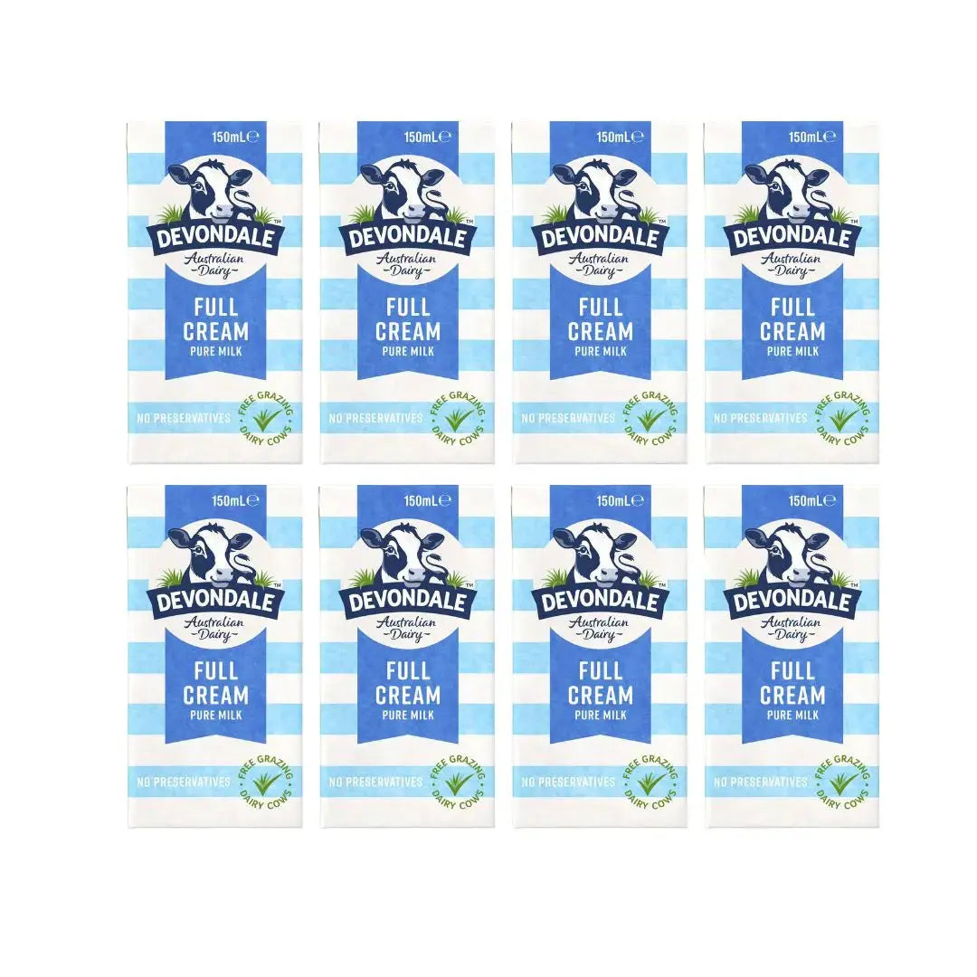 UHT Full Cream Milk 150ml - 8Pack DEVONDALE