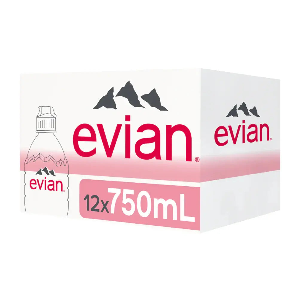 Evian Water| Natural Spring Water | 750ml Bottle Evian