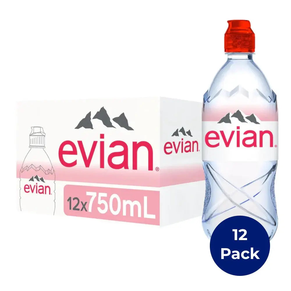 Evian Water| Natural Spring Water | 750ml Bottle Evian