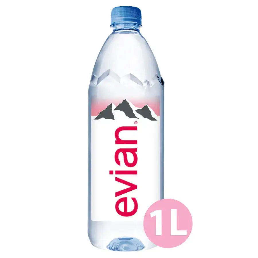 Evian Natural Spring Water - 1L Bottle Evian