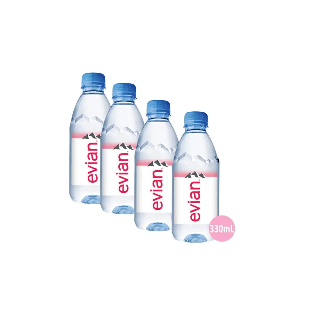 Evian Natural Mineral Water 330ml Bottles Evian