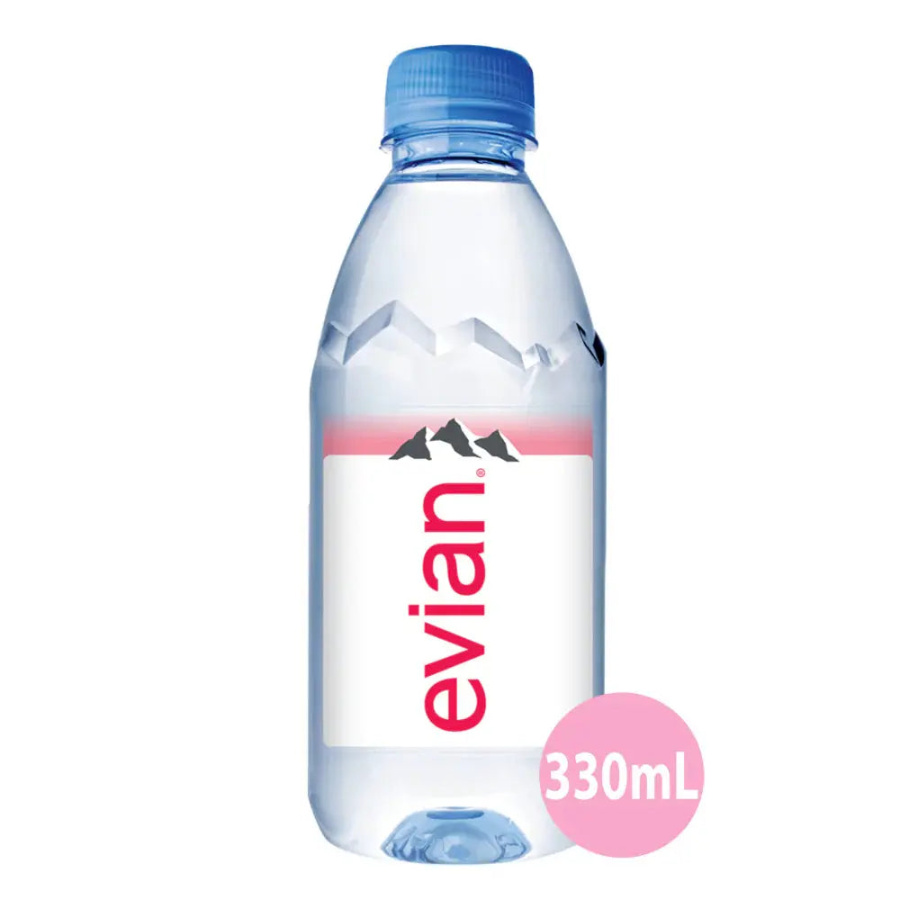 Evian Natural Mineral Water 330ml Bottles Evian