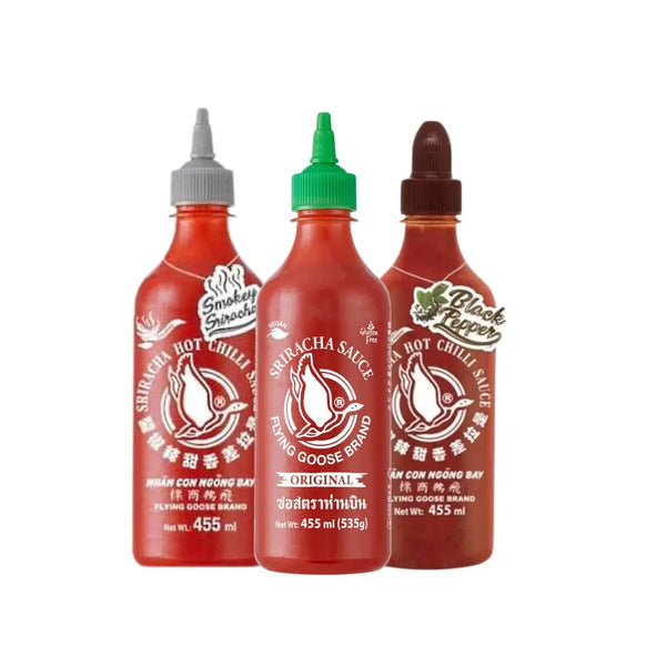 Flying Goose Sriracha three best Combo | 455ml | V GF 🌶️ Flying Goose