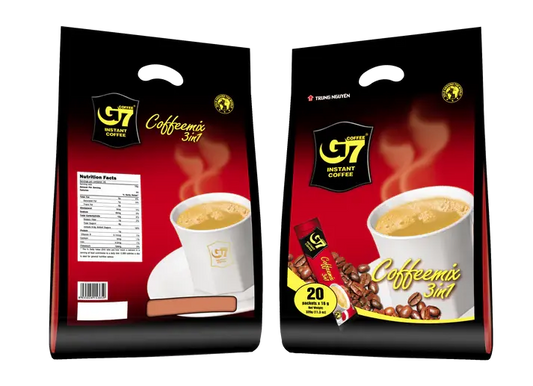 Trung Nguyen Legend G7 Coffee mix 3 in 1 Vietnamese Instant Coffee 20 Packets Trung Nguyen