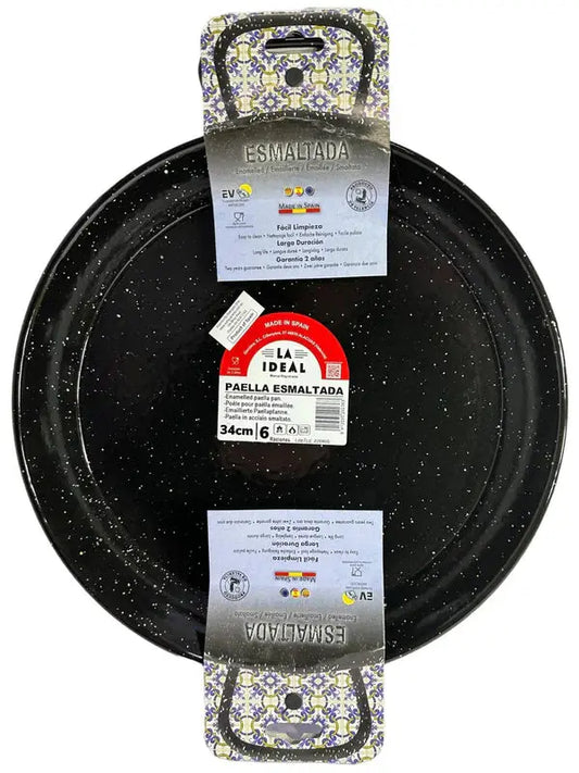 Garcima Spanish Enamel Paella Pan 34cm | perfect for Six | Petitstresors