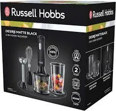 Russel Hobss | Desire Matte Black 3 in 1 Hand Blender Russell Hobbs