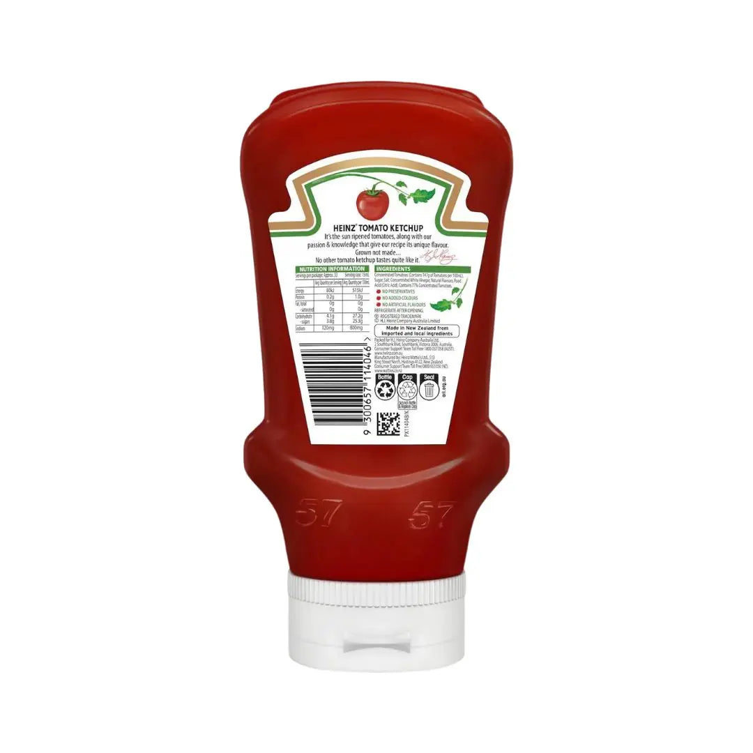 Heinz Ketchup Upside Down Tomato Sauce 500ml Heinz