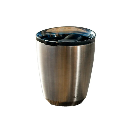 HuskeeSteel Cup & Lid 8oz Brushed Steel