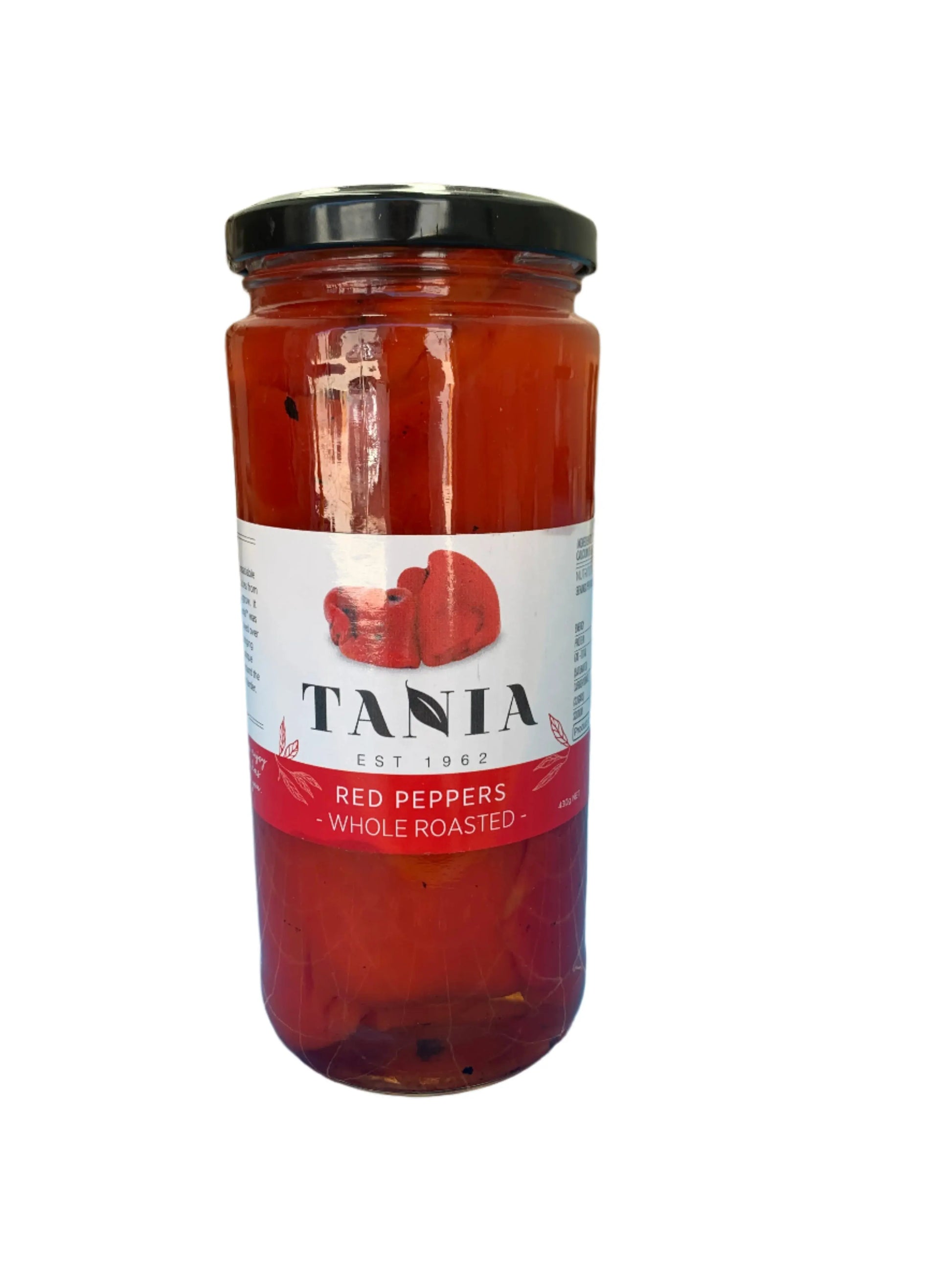 Tania Whole Roasted Red Peppers – 430g (Made in Peru) Tania