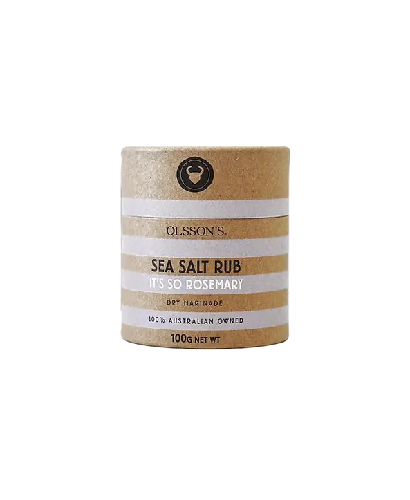 Picture of canister of Olsson's Salt Its So Rosemary