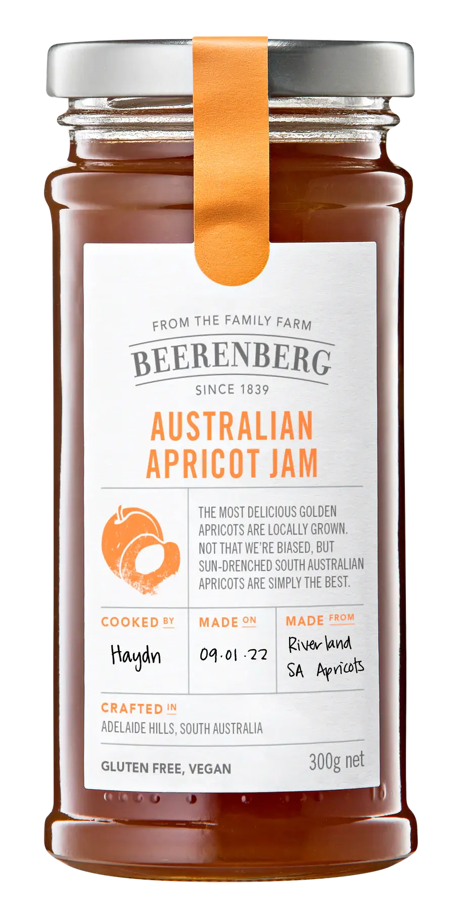 Beerenberg Australian Apricot Jam 300g | GF V - petitstresors