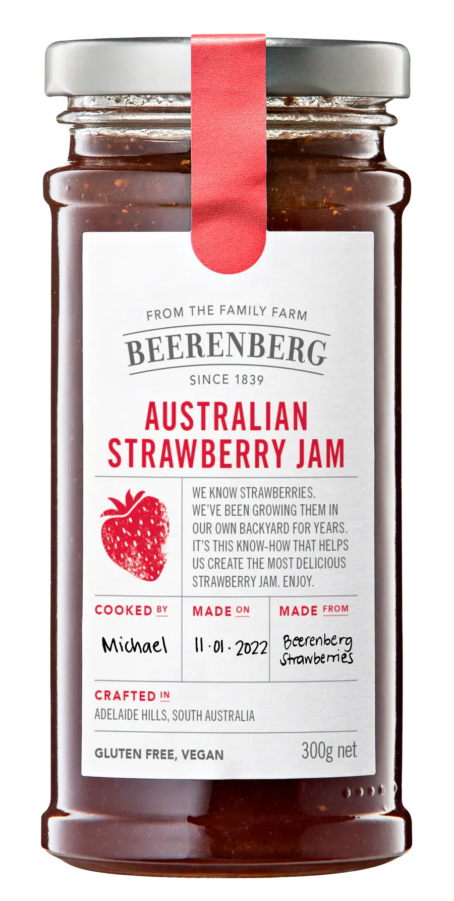 Beerenberg Australian Strawberry Jam 300g | GF V Beerenberg