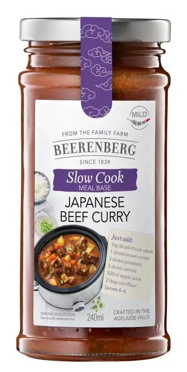 Beerenberg Japanese Beef Curry Slow Cook Sauce Beerenberg