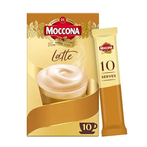 Moccona | Latte Coffee Sachets | 63 Calories per Serve GF Moccona