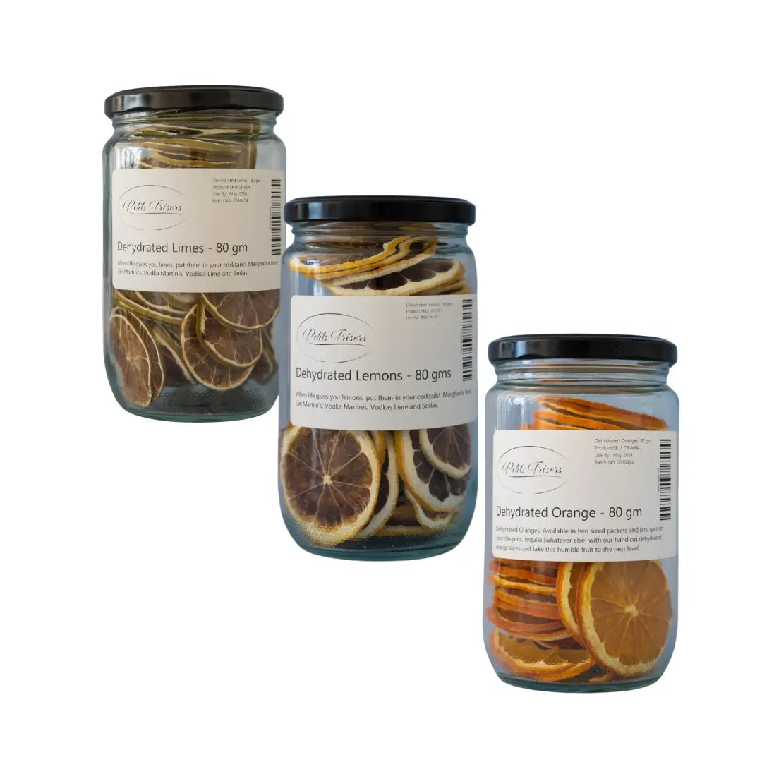 Petitstresors Dehydrated Mix Trio lemons limes and Orange 80gm - petitstresors