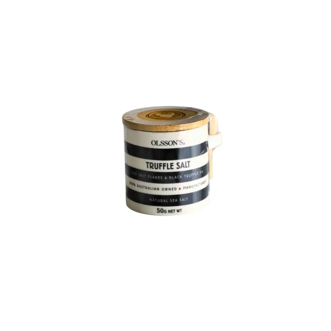 Olssons Truffle Salt | 50g Stoneware Jar | PetitsTresors - petitstresors