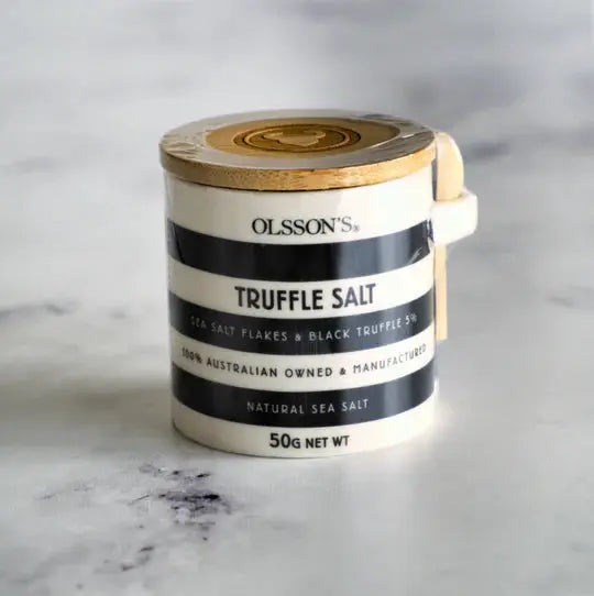 Olssons Truffle Salt | 50g Stoneware Jar | PetitsTresors - petitstresors