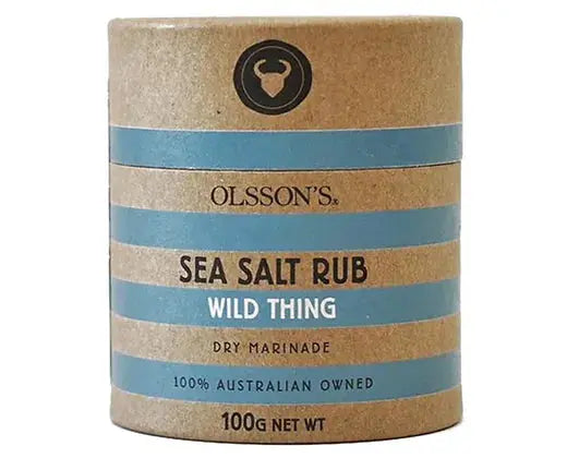 Olssons Salt | Wild Thing Salt Rub 100g | Kraft Canister - petitstresors