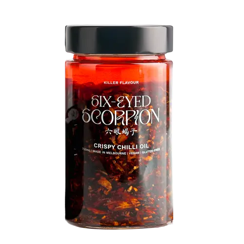 Six-Eyed Scorpion Crispy Chilli Oil - Original XL 720 ml - petitstresors