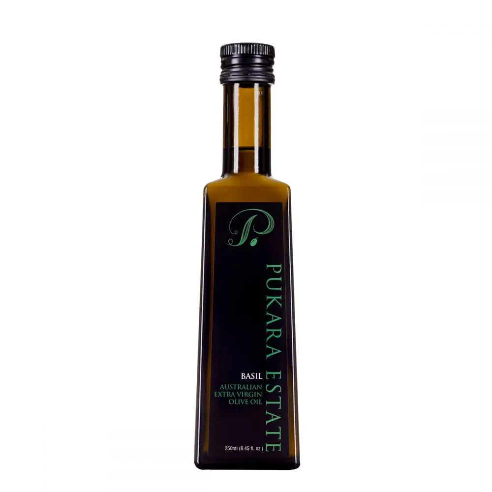 Pukara Estate Basil Flavoured Australian Extra Virgin Olive Oil 250ml - PetitsTresors - petitstresors