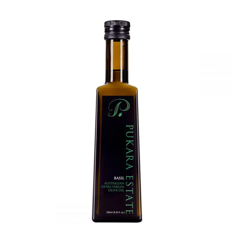 Pukara Estate Basil Flavoured Australian Extra Virgin Olive Oil 250ml - PetitsTresors - petitstresors